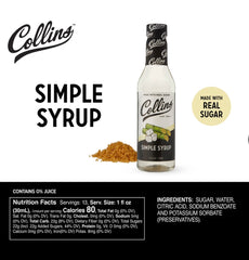Collins Simple Syrup & Cocktail Mixers
