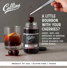 Collins Cocktail Cherries & Garnish