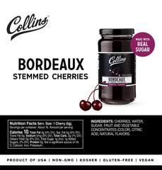Collins Cocktail Cherries & Garnish