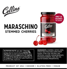 Collins Cocktail Cherries & Garnish