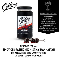 Collins Cocktail Cherries & Garnish
